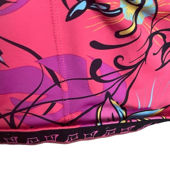 Skirt Sports | Cycling Jersey Women’s Large in salmon & pink floral. 3/4 zipper - Picture 14 of 15